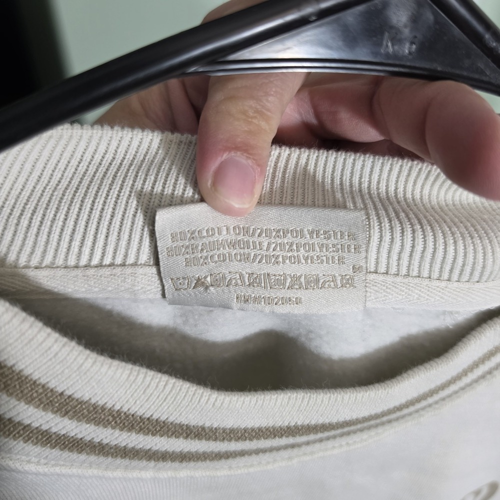 Taylor Swift The Tortured Poets Department Cream/Beige Crewneck Sweater Size L - Picture 7 of 7